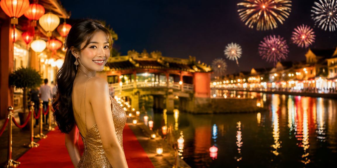 Quang cảnh chợ đêm Hội An với không gian cá cược sôi động